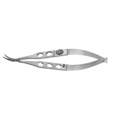 Troutman-Castroviejo Corneoscleral Scissor Right - Medium Blades - With Lock Stainless Steel, 11 cm - 4 1/2"